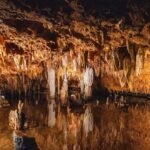 Vidhya Instagram – Meramec caverns were formed from the erosion of large limestone deposits over millions of years. Also the hideout of Jesse James in the 1870s 🤠. #merameccaverns Meramec Caverns