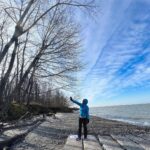 Vidhya Instagram - Winter walk🥶❄️ Geneva-on-the-Lake, Ohio