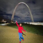 Vidhya Instagram - When you run out of poses🤣🤷‍♀️ #thegatewayarch #stlouis #missouri The Gateway Arch - St. Louis, MO