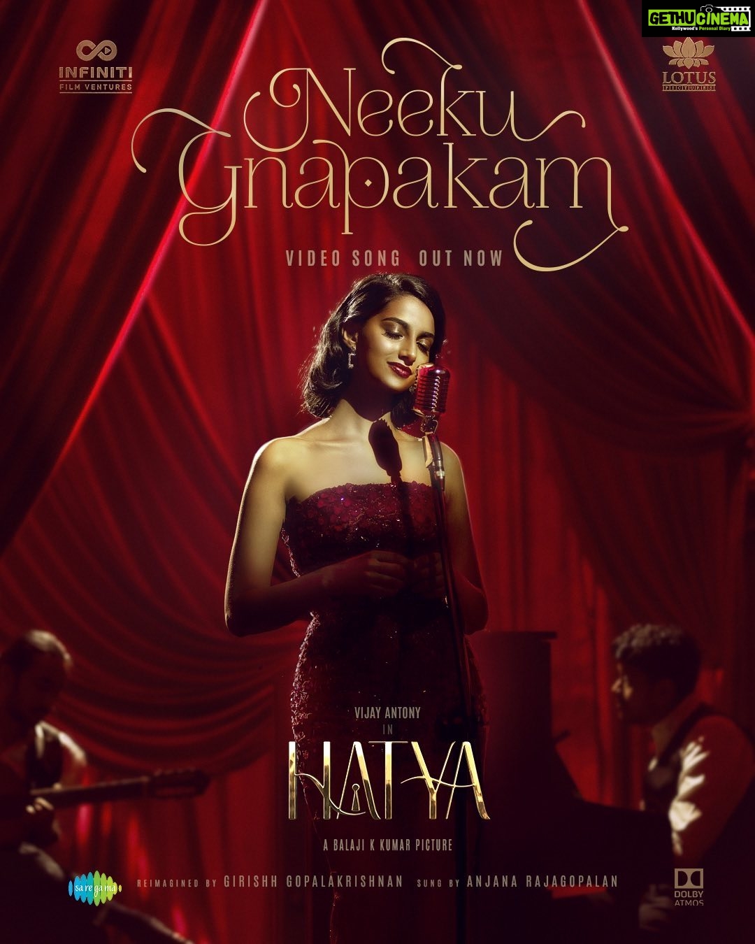 Vijay Antony Instagram - #NeekuGnapakam from #HATYA #హత్య is here! 🎶@girishhgopal 🎤@anjanarajagopalan_musician 🎬@dirbalajikumar 🎥@vijayansivakumar @infinitifilmventures @lotuspictures.ig @ritika_offl @meenakshichaudhary006 @radikaasarathkumar @sharma_murli @johnvijayofficial @sidshankar_ @saregamatelugu @gskmedia_pr