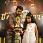 Vijay Antony Instagram – Here’s the special guest who lit the lamp and inaugurated #Pichaikkaran2 #Bichagadu2 shoot – #LaaraVijayAntony 😊