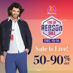 Vijay Deverakonda Instagram – The wait is over! India’s Biiiiiiiiiiiiiiggest Fashion Sale, #MyntraEORS is NOW LIVE from 10th to 16th December! Download the @myntra app to shop now.

#MyntraEORSIsLIVE #MyntraEndOfReasonSale #IndiasBiggestFashionSale #VijayDeverakondaStyledByMyntra