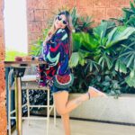 Vijayalakshmi Instagram - Goa vibes 💜💚❤️🖤🤍💙 P.c @gayattrimanohar