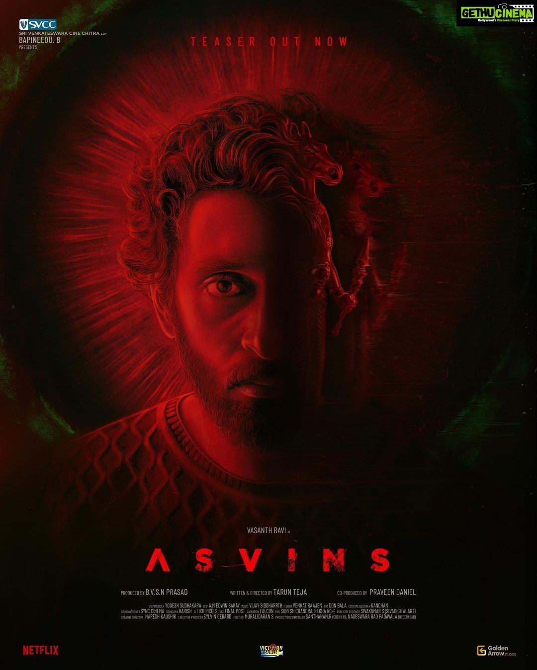 Vimala Raman Instagram - Here it is presenting you the teaser of my next bilingual film #asvins ⚡️🥳👯♀️ TAMIL: https://youtu.be/7Vw-KmCjOyg TELUGU: https://youtu.be/afp3JKFj604 Link in bio ⬆️ #producer @svccofficial #director @thetarunteja @iamvasanthravi @praveendaniel @goldenarrow_studios_official @muralidarans @sarasmenon @udhaya_deep @simranpareek_99 @ivijaysiddharth @edwinsakay @donechannel1 @vamsikaka @venkat_raajen #asvins #HBDVasanthRavi #Horror #bvsnprasad #tamil #telugu #cinema #teaser #actor #actress #vimalaraman