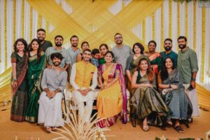 Vishak Nair Instagram - The Engagement (3/3)

Shot by the amazing peeps at @lightsoncreations @jiksonphotography
Decor by @locsignaturewedding @alwingeorge__locsignature @punarcollective

Styled by @stylefilesbyzoya__joy  @chaaya.in
Outfit for Vishak :@men_in_q_wedding 
Outfit for Jayapriya:
Saree @vijayalakshmisilksarees 
Bridal blouse : @chaaya.in
Assisted by sreelakshmysreekumar 
@asna_ansar_5
HMU : @aishwaryakarayilofficial