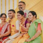 Vishak Nair Instagram - The Engagement (3/3) Shot by the amazing peeps at @lightsoncreations @jiksonphotography Decor by @locsignaturewedding @alwingeorge__locsignature @punarcollective Styled by @stylefilesbyzoya__joy @chaaya.in Outfit for Vishak :@men_in_q_wedding Outfit for Jayapriya: Saree @vijayalakshmisilksarees Bridal blouse : @chaaya.in Assisted by sreelakshmysreekumar @asna_ansar_5 HMU : @aishwaryakarayilofficial
