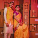 Vishak Nair Instagram - The Engagement (1/3) Shot by the amazing peeps at @lightsoncreations @jiksonphotography Decor by @locsignaturewedding @alwingeorge__locsignature @punarcollective Styled by @stylefilesbyzoya__joy @chaaya.in Outfit for Vishak :@men_in_q_wedding Outfit for Jayapriya: Saree @vijayalakshmisilksarees Bridal blouse : @chaaya.in Assisted by sreelakshmysreekumar @asna_ansar_5 HMU : @aishwaryakarayilofficial