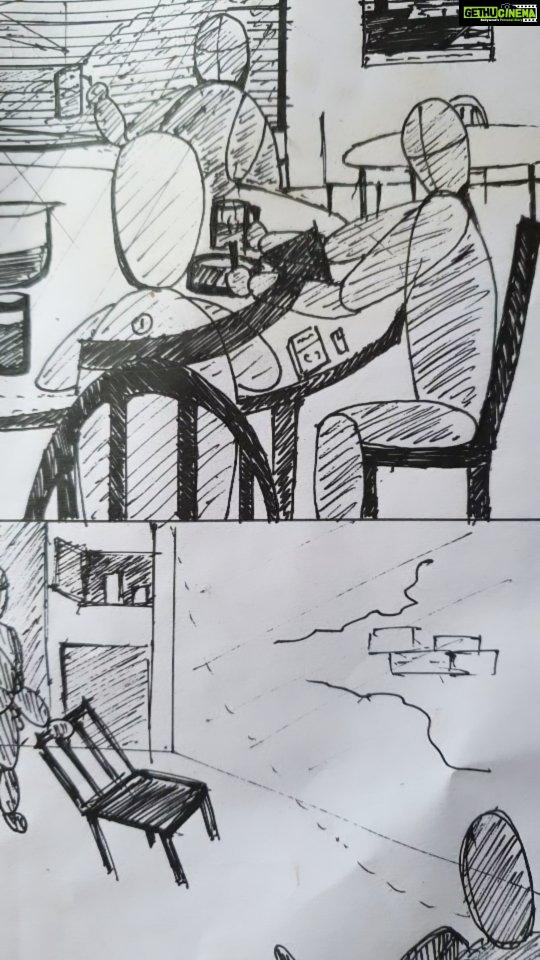 Vishak Nair Instagram - When one was first bitten by the cinema bug, one believed anything was possible. The lack of money, proper equipment, food, time or anything else for that matter was never a concern...nothing existed but the need to tell a story... Fearlessly, stupidly, unabashedly. I found this little storyboard I'd drawn for a small short we'd made back in 2014 and it very gently reminded me of why I do what I do... Thank you, universe. This was kind.