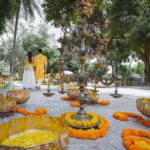 Vishak Nair Instagram – Haldi 🌼

Photography @lightsoncreations

Styled by @styledbyzoya_ 

Outfit for Vishak @men_in_q_wedding 
Outfit for Jayapria 
@chaaya.in MoonGate Events Venue