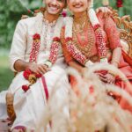 Vishak Nair Instagram - Muhurtam 🌷🌷 Photography by @lightsoncreations Styled by @styledbyzoya_ Assisted by @__eb___it Outfit for Vishak @men_in_q_wedding Outfit for Jayapriya @chaaya.in Mua for Jayapriya @aishwaryakarayilofficial Mua for vishak @soorajskofficial MoonGate Events Venue