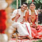 Vishak Nair Instagram - Muhurtam 🌷🌷 Photography by @lightsoncreations Styled by @styledbyzoya_ Assisted by @__eb___it Outfit for Vishak @men_in_q_wedding Outfit for Jayapriya @chaaya.in Mua for Jayapriya @aishwaryakarayilofficial Mua for vishak @soorajskofficial MoonGate Events Venue