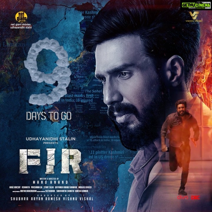 Vishnu Vishal Instagram - #FIR - See you in cinemas in NINE days!