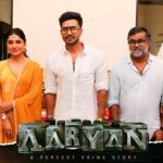 Vishnu Vishal Instagram - The pooja of #Aaryan ❤️ Also starring @selvaraghavan , @shraddhasrinath @vanibhojanoffl. Directed by @praveenkn09. @vishnu_subhash @samcsmusic @sanlokesh @silva_stunt @lalindulal @vynod.sundar @kunaldaswani @prathool @thanga18 @kvdurai @teamaimpro @ursvamsishekar @decoffl