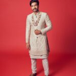 Vishnu Vishal Instagram - April 21st.... Embroidered Sherwani by @rimpleandharpreet Heritage Jewellery by @kishandasjewellery Style by @jukalker Makeup & hair by @ronan_mili Captured by 📸 @eshaangirri