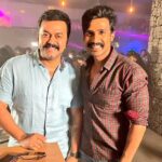 Vishnu Vishal Instagram - What an amazing actor and a great human being...❤️❤️ Its a wrap for @indrajith_s sir in #Mohandas.. Thank you sir for being such a great co actor.... Second schedule coming to and end in few days .. ❤️❤️ @vvstudioz @im_the_twist @shravanthis @proyuvraaj