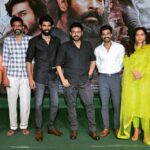 Vishnu Vishal Instagram - Pics from the #Aranya Pre-release event today.. Thank you @venkateshdaggubati garu, Sekhar Kammula garu and Sai Madhav Burra garu for gracing the event 🙏😊 #AranyaOnMarch26th @ranadaggubati @erosnow @jwalagutta1 @zyhssn