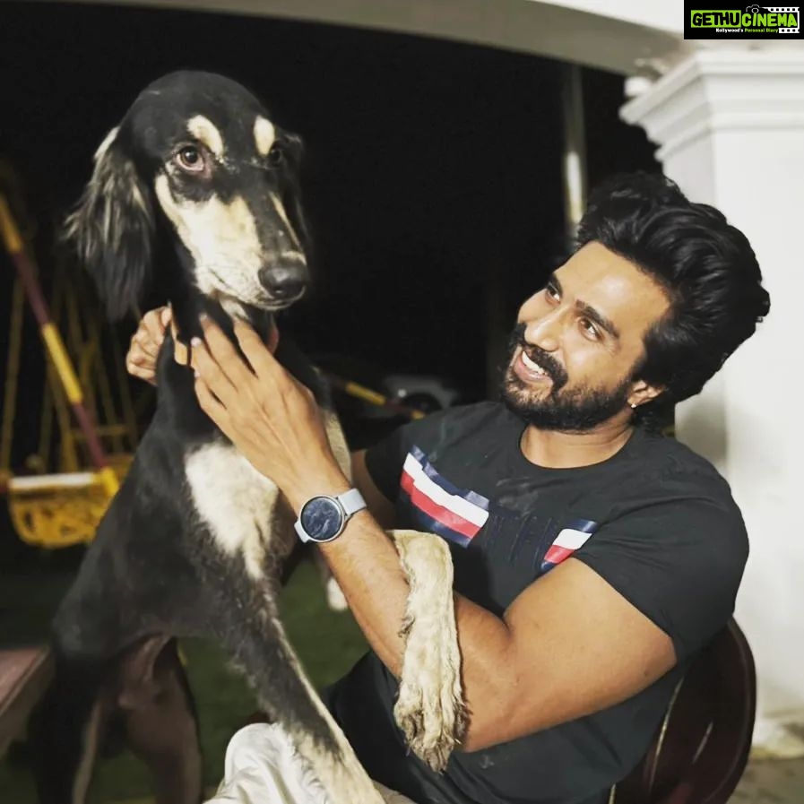 Vishnu Vishal Instagram - Man's best friend.... #hyderabad #farm