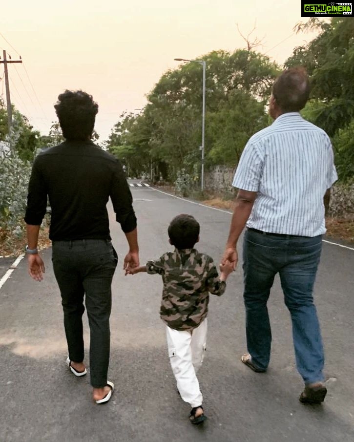 Vishnu Vishal Instagram - ' It feels good to be lost in the right direction...' #Aryan #dadson #mydad
