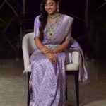 Vithika Sheru Instagram – So In Love With Complete Attire 💜 
Jewellery – @emmadi_silver_jewellery 
Saree – @riya_designing_studio 
PC – @forever_frozen_films 
M&H – @nicenailsbabyhyderabad