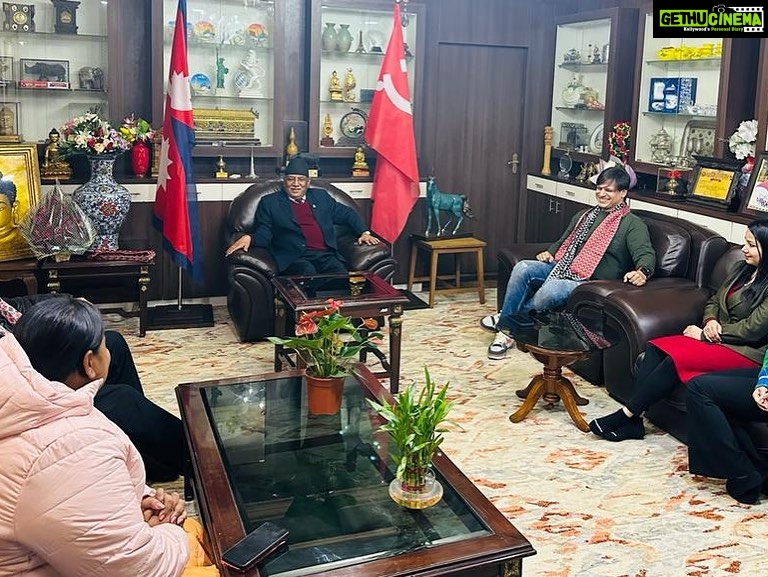 Vivek Oberoi Instagram - Congratulations shri @cmprachandaofficial on being elected as the Prime Minister of the beautiful Nepal for the third time now. Recently had the honour to meet you; the warmth and love with which you welcomed us reflects the humility and cultural compassion of the country #PrachandaKamalDahal #Nepal #potd #congratulations