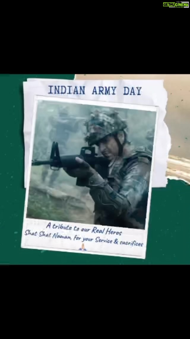 Vivek Oberoi Instagram - We will forever be indebted to our heroes in uniform for their incredible bravery and selfless sacrifice. My heartfelt salute to all the army personnel, veterans and their families! Jai Hind ๐ฎ๐ณ #armyday #army #indianarmy #reels #versesofwar