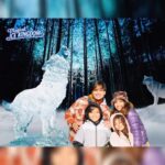Vivek Oberoi Instagram - In the magical ice kingdom with my starry-eyed, smiling bundles of joy keeping me warm and fuzzy! Truly incredible ice sculptures made by artists here! 💫✨ #magicalkingdom #london #reels #family #reels