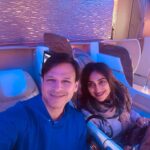 Vivek Oberoi Instagram – Enjoying our “mini moon” to london! 
These little romantic trips…magical memories…a lifetime of love, the true meaning of life✈️💞