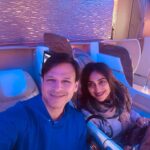 Vivek Oberoi Instagram - Enjoying our “mini moon” to london! These little romantic trips…magical memories…a lifetime of love, the true meaning of life✈️💞
