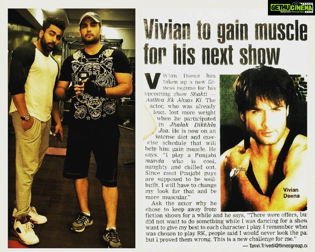 Vivian Dsena Instagram - Another journey of Transformation #MUSCLE GAIN begins,Yes its for #SHAKTI ASTITVA KE EHSAAS KI. Never possible without more than my TrainerandFriend @jkaliwala #besttrainerihaveknown.I know that i am Quite a Pain to Train,But whatever we target we eventually Gain.#jkaliwala Thanks for being a part of my life that too a MAJOR one.Thanks for always guiding me and pushing me beyond limits,and making me diet#IHATEDIETING@Jkaliwala