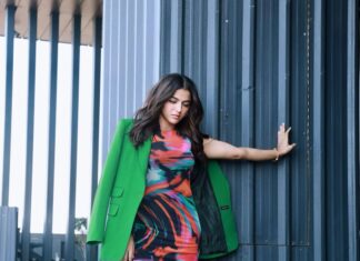 Wamiqa Gabbi Instagram - 💚🦖🌿🌱☘️🍃 . Dress @zara Blazer @massimodutti Jewellery @shoplune Heels @stevemadden Styling @dhruvadityadave MUA @cocoballucci_ Hair @ishanhairstylist Photography @itskrajofficial