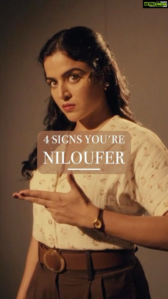 Wamiqa Gabbi Instagram - Ever feel ‘Niloufer kitni cool thi na yaar!’ These are 4 signs for you to accept that you’re Niloufer too 🤍😜 #Jubilee #Niloufer