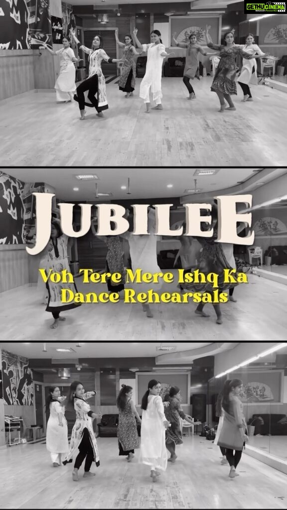 Wamiqa Gabbi Instagram - Lights, Camera, Dance 💃🏽 🎥 #Throwback #DanceRehearsals #Jubilee #Dance Thank you 😘 @iamkrutimahesh @khushboovakani 🤗 It was an honour 🤍
