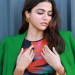 Wamiqa Gabbi Instagram - 💚🦖🌿🌱☘️🍃 . Dress @zara Blazer @massimodutti Jewellery @shoplune Heels @stevemadden Styling @dhruvadityadave MUA @cocoballucci_ Hair @ishanhairstylist Photography @itskrajofficial