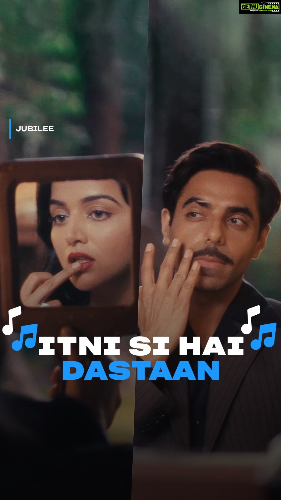 Wamiqa Gabbi Instagram - Let this beautiful song take you to revisit memories you didn’t know existed 💙🎶 #ItniSiHaiDastaan 🤍 watch #JubileeOnPrime, all episodes out now only on @primevideoin! @itsamittrivedi @kausarmunir @sunidhichauhan5 @mohammedirfanali @aparshakti_khurana @rahulchecks82 @sanjeevhowladar @motwayne @prosenstar @aditiraohydari @sidhant @iamramkapoor @nandishsandhu @shwetabasuprasad11 @sukhmaneelamba @andolanofficial @reliance.entertainment @fuhsephantom @dipa.demotwane @sarkarshibasish @atulsanalog @pratik8shah @sudaparna_ @mukundgupta @shruti_kapoor_21 @artb @alokanandadasgupta @arpan.gaglani @castingbay @sidmeer