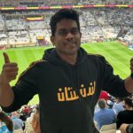 Yuvan Shankar Raja Instagram - #argentina #messi #fifa Lusail, Qatarلوسيل