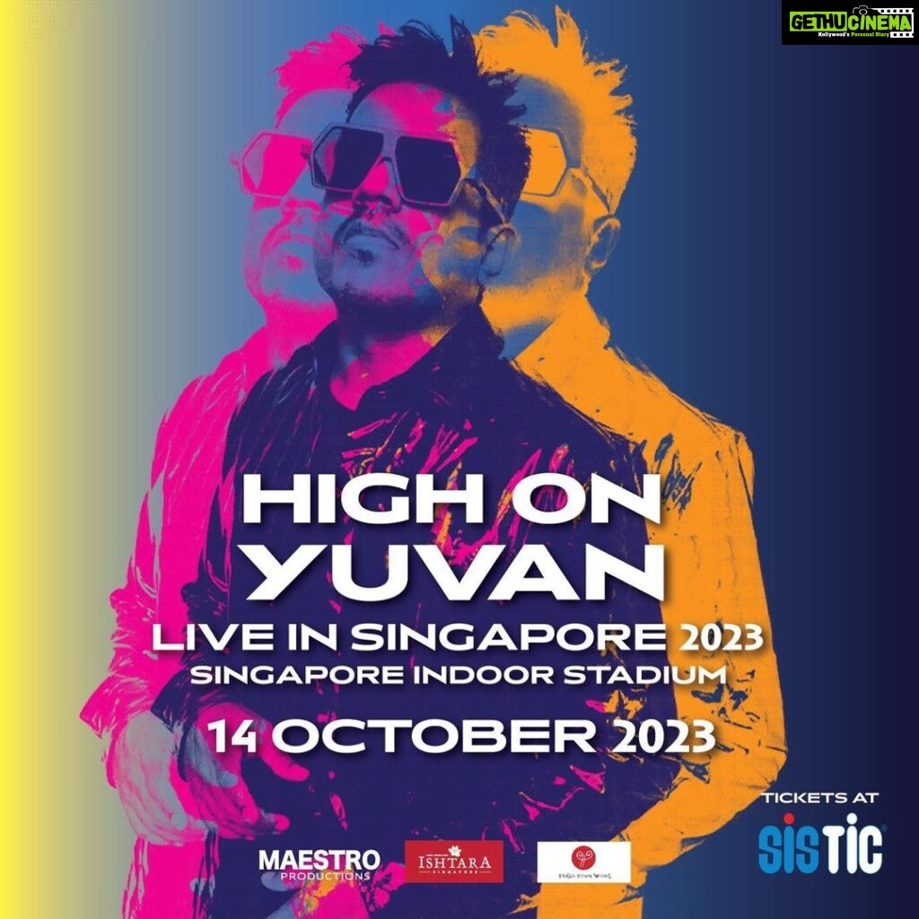 Yuvan Shankar Raja Instagram - Singapore’le party! Are you ready to get lit with me? See you all on 14th October 2023! Tickets at : sistic.com.sg/events/yuvan2023