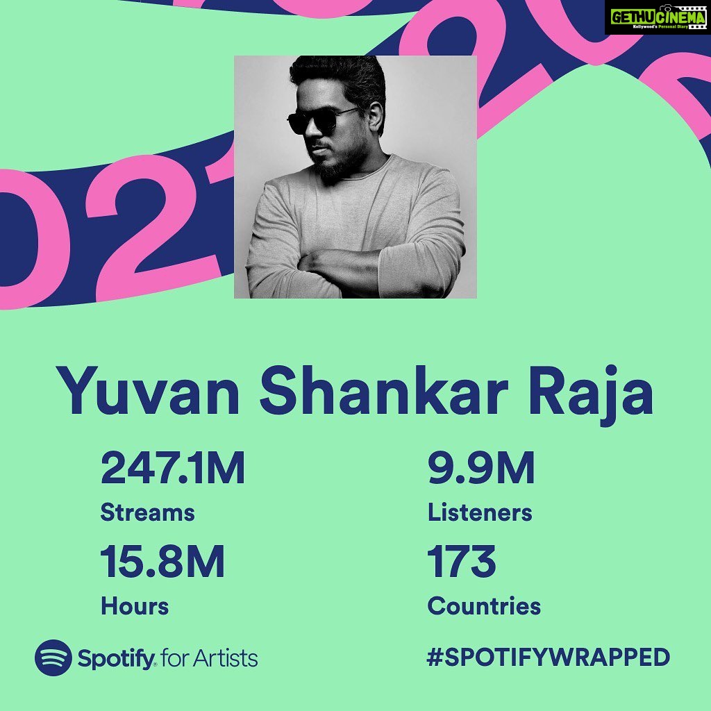 Yuvan Shankar Raja Instagram - #spotifywrapped @spotifyindia @spotify