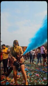 Zareen Khan Instagram - Here’s a glimpse of our Happy Holi 🌈✨ #Holi #GoodTimes #ZareenKhan Shot and edited by @tripppytaurus P.S. - Big Thanks to @piyuushj9 @hitendrakapopara @nikhilkothari88 @meet_ahir @reedanshpatelofficial @tripppytaurus @praveenkhaitan.clicked … you are my family ❤️