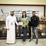 Zareen Khan Instagram – Super happy to receive my Golden Visa . I always called UAE my second home and now it actually is . 
Thank you @gdrfadubai 🇦🇪

Spl. Thanks to @muhammadmoazzamqureshi1 for making this happen.

#GoldenVisa #Dubai #UAE #HappyHippie #ZareenKhan