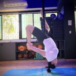 Zareen Khan Instagram - 🧘🏻‍♀️ @ravindra.rawat_ #Aerial #Yoga #AerialYoga #TransformationTuesday #ZareenKhan Diva Yoga