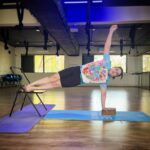 Zareen Khan Instagram – 🧘🏻‍♀️
 
#ChairYoga #Yoga #MondayMotivation #ZareenKhan