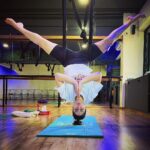 Zareen Khan Instagram - 🧘🏻‍♀️ @ravindra.rawat_ #Aerial #Yoga #AerialYoga #TransformationTuesday #ZareenKhan Diva Yoga