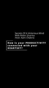 Aarti Chhabria Instagram - Let’s work on all 4 empires for peak productivity, virtuosity and undefeatability! #robinsharma #5amclub #aartichabria #motivation #secretsofavictoriousmind #heartset #mindset #healthset #soulset #spirituality #victoriousmindpower #productivity #winners #victory #win #winnerscircle
