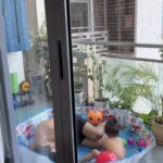 Addite Shirwaikar Malik Instagram – Water babies❤️ 
#beautifulday #mybaby