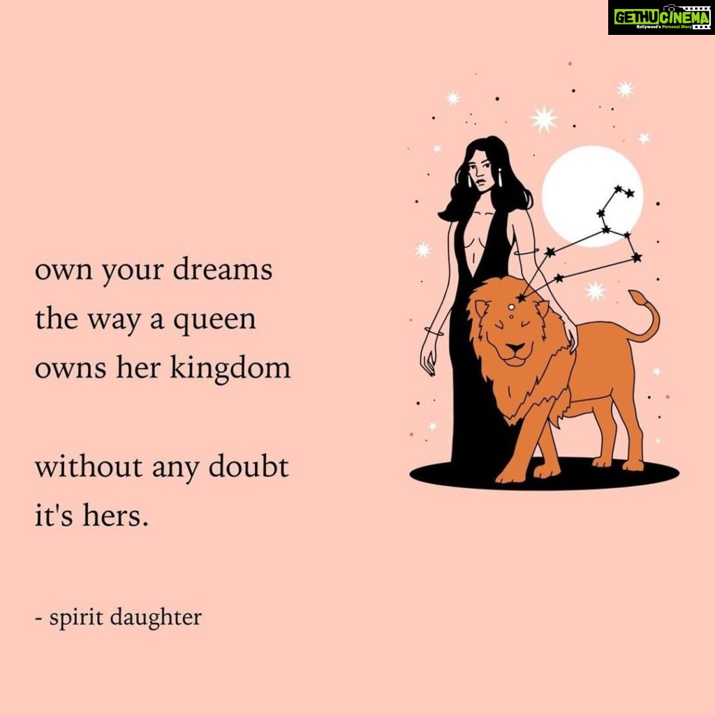 Amala Paul Instagram - #Repost @spiritdaughter ・・・ ♌ MOON IN LEO ♌ Today the Moon lands in Leo, reminding us of our strength, resilience, and power. Leo is the brave-hearted lion of the zodiac who rules with an open heart and a touch of humor. Leo is the queen who teaches us that we can live any dream because it's already ours. Leo encourages us to not question our power but rather to stand in our strength and courage with conviction. We are building light towards the Lunar Eclipse in Scorpio next week. Feel what steps you need to take to grow the vision of your life. The lead-up to Eclipses can feel intense. If you find yourself experiencing some growing pains as you evolve, align with your center. Remember who you are and remember your strength. Let your true self show, and if you need to roar, do it with confidence. ⠀ Feel the power of Leo today to move past any of your self-doubts and insecurities into your most courageous self. Take out a piece of paper and write down the things that distract you or cause doubts in your mind. What do you tell yourself about your power to manifest? Where do you seek approval from yourself or others? Then write down the opposite of these things in the form of affirmation statements and feel them raise your vibration into a more positive one. Notice how these positive affirmations feel more powerful and more like the person you are in your heart. #leo #firstquartermoon #astrology #eclipseseason