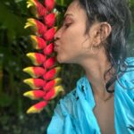 Amala Paul Instagram - Love at first sight ❤️ nice meeting you again beauty 💛 #gonebutnotforgotten #childhoodwonders #flowerpower #wanderlust