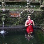 Amala Paul Instagram - Grant me the power of water, to accept what I cannot change. The power of fire, for energy and courage to change the things that I can. The power of air, for the ability to know the difference. Grant me the power of Earth, for the strength to know and walk my path. Blessed Be 🌿🪷🌙 #mahashivratri2023 #holywater #purificationritual #melukat #holyspring #ceremony #abundantserenity #hiddengem #newmoonhealing #bali Pura Gunung Kawi Sebatu