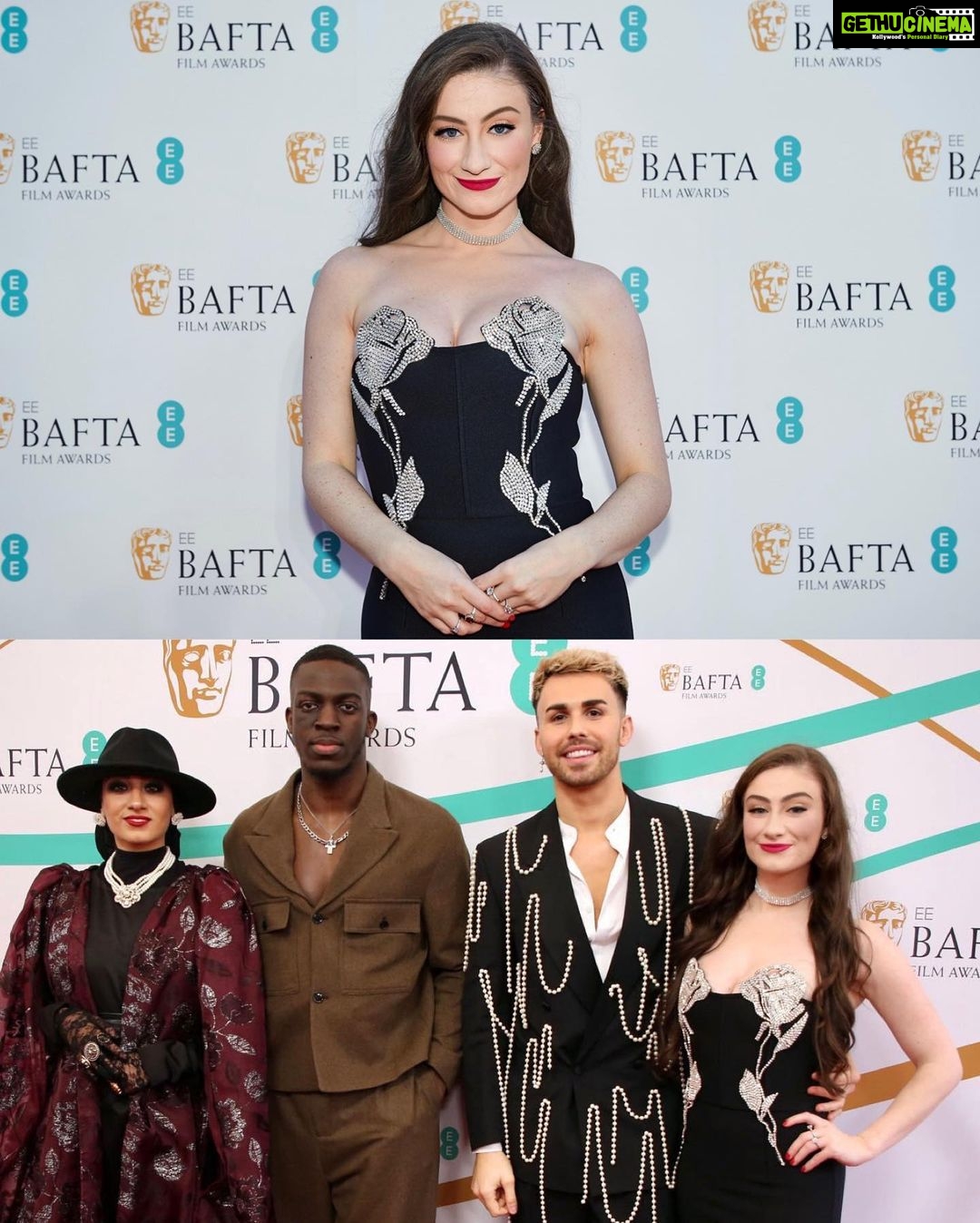 Amber Doig Thorne Instagram - Such an honour to be invited to the BAFTA Film Awards β¨A dream come true π₯Ή Feeling incredibly grateful to have attended this years EE Bafta Film Awards - walking the red carpet amongst so many incredibly talented actors, filmmakers, BAFTA nominees and previous BAFTA winners ππ»π As an actress - itβs always been a dream of mine to attend the BAFTAs, so a HUGE thank you to the fabulous team at @bafta for being so welcoming β€οΈ π 76th British Academy Film Awards π¬π§ πΈ 2nd Photo by: @thenadiameli π πΈ 8th (Top) Photo by: @gabrielbushphotography π₯° #EEBaftas ad #baftas #bafta #baftaawards #filmaward #filmawards #awardshow #amberdoigthorne #awardsseason #awardsshow #redcarpetstyle #redcarpetlook #redcarpetfashion #redcarpetdress #redcarpetmakeup #redcarpethair #redcarpethair #redcarpetlooks #redcarpetready #redcarpet #gwendolinechristie #danielledeadwyler #richardegrant #alisonhammond #patrickstewart #violadavis #natthewmodine #darrylmccormack #sheilaatim #arianadebose #lashanalynch Royal Festival Hall
