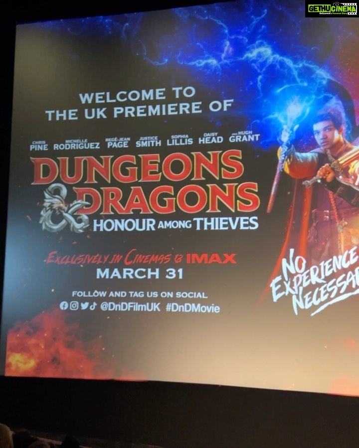 Amber Doig Thorne Instagram - A night with owlbears & Red Wizards at the Dungeons & Dragons World Premiere 🐉 If you’re a fan of the game, you’re going to LOVE this film 🖤 So many funny moments, amazing chemistry between the cast & the CUTEST pudgy dragon I’ve ever seen 💚🥹 Thank you @paramountuk @concordemedialondon @streamline_pr 🥰 📍 World Premiere of “Dungeons and Dragons” 💫 #dnd #dndmemes #dndcommunity #dungeonsanddragons #dungeonsanddragonsmemes #dungeonsanddragonscosplay #dungeonsanddragonscharacter #chrispine #regejeanpage #regéjeanpage #michellerodriguez #hughgrant #sophialillis #premiere #filmpremiere #filmpremier #moviepremiere #moviepremier #premiere #redcarpet #redcarpetstyle #redcarpetlook #redcarpetfashion #redcarpetdress #redcarpetlooks #redcarpetmakeup #redcarpetdresses #redcarpetready #redcarpetmoment #redcarpetmoments #redcarpetpremiere Leicester Square