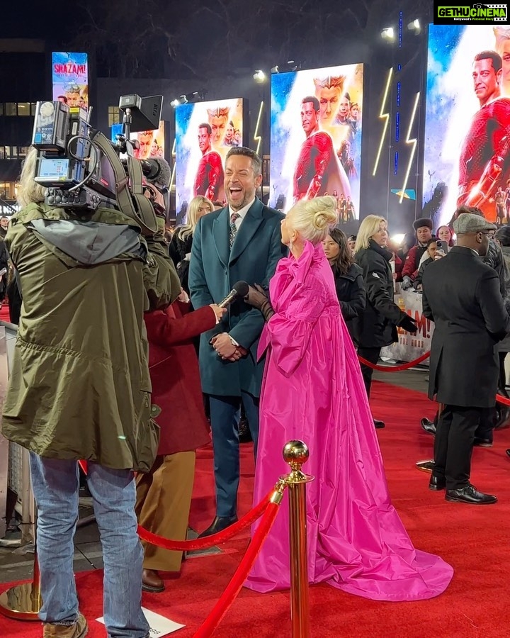 Amber Doig Thorne Instagram - If I was a superhero, I’d be Aluminium Woman. My superpower would be foiling crime😂 What power would you want?⚡️ Had so much fun at the Shazam: Fury Of The Gods World Premiere ⚡️ Walking the red carpet alongside Dame Helen Mirren, Luci Liu, Rachel Zegler and Zachary Levi was a real pinch me moment 🥹 Thank you @warnerbrosuk & @tiktok_uk for an amazing night 😍 📍 World Premiere of “Shazam: Fury Of The Gods” ❤️ #shazam #shazampremiere #shazammovie #shazamedit #shazam2 #shazamfuryofthegods #premiere #filmpremiere #filmpremier #moviepremiere #moviepremier #premiere #premier #amberdoigthorne #ambzdt #redcarpet #redcarpetstyle #redcarpetlook #redcarpetfashion #redcarpetdress #redcarpetlooks #redcarpetmakeup #redcarpetdresses #redcarpetready #redcarpetmoment #redcarpetmoments #redcarpetpremiere #helenmirren #lucyliu #rachelzegler #zacharylevi @helenmirren @zacharylevi @lucyliu @rachelzegler @ponysmasher @asherangel @jackdgrazer Leicester Square